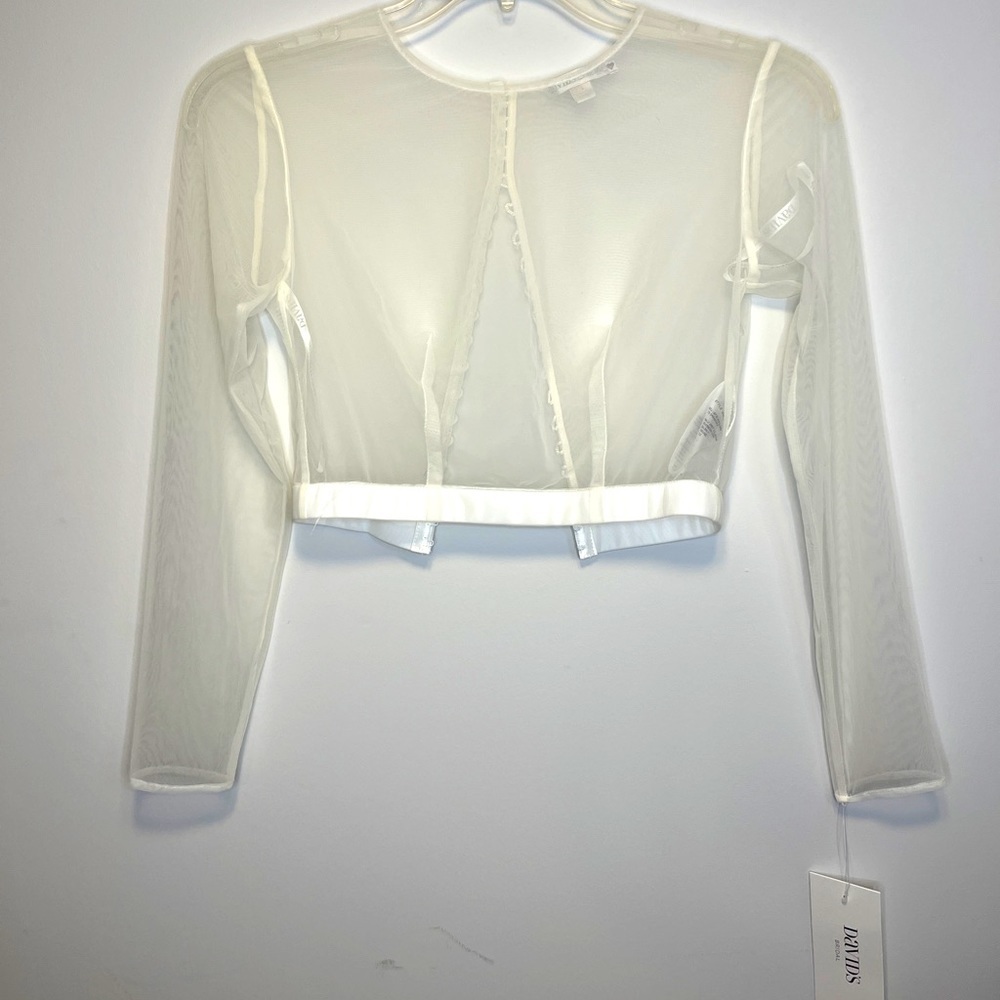Sheer White Long Sleeve Top
